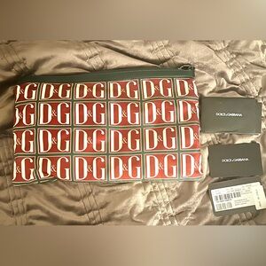 Dolce & Gabbana Red and green clutch  Bag NEW